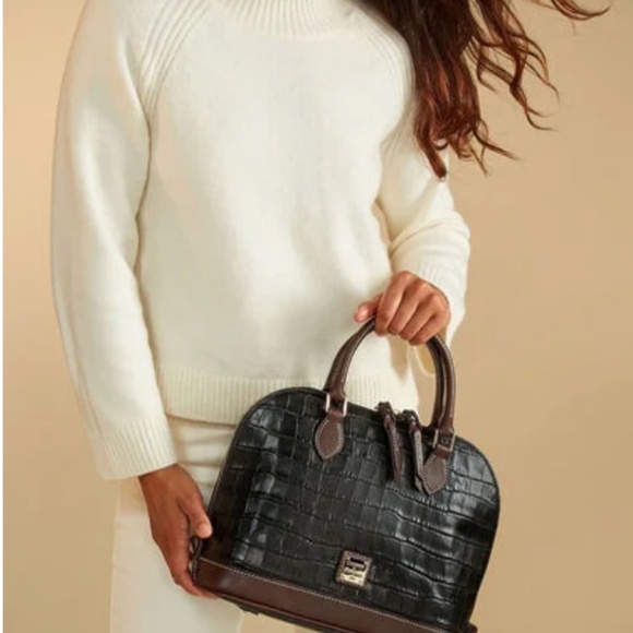 ✨NEW✨Dooney & Bourke OAKDALE ZIP ZIP Satchel in ESPRESSO/BROWN TMORO - Picture 16 of 16